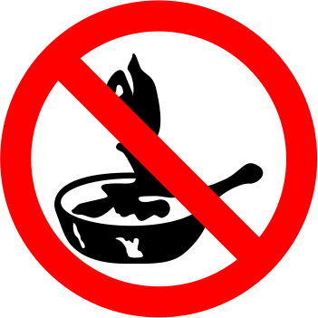 Don't Use On Fires Involving Cooking Oils