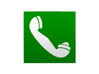 Animated First-aid Signs: Emergency Telephone sign