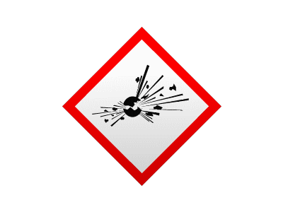 Animated Explosives sign