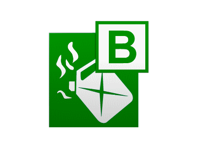 Animated Fire Class B sign