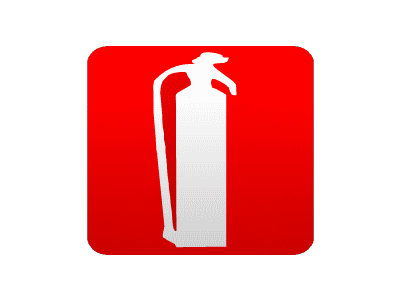 Animated Fire Extinguisher sign
