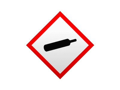 Animated Gas Under Pressure sign