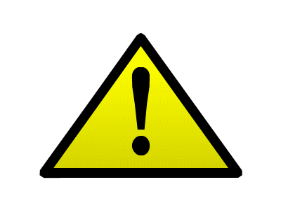 Animated Warning Sign: General Caution Indicator
