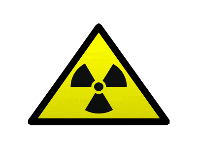 Animated Warning Sign: Radiation