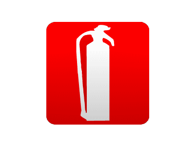fire extinguisher symbol on floor plan