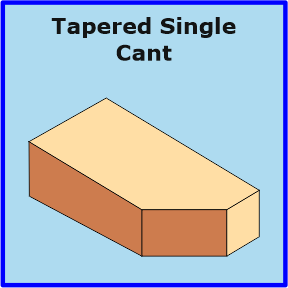 Tapered Single Cant