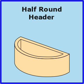 Half Round Header