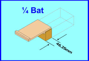 ¼ Bat Brick
