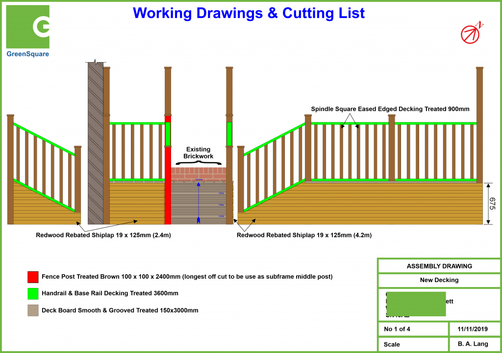 Working Drawings & Cutting List