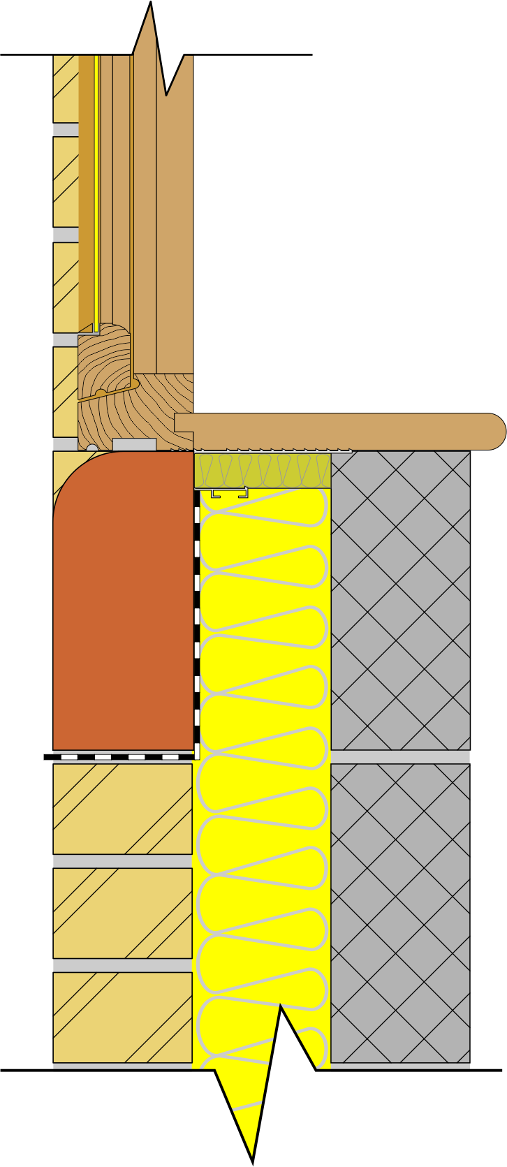 Single Bullnose Vertical Brick Cill