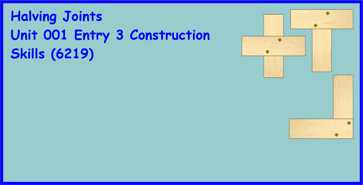 1.2 identify types of halving joints