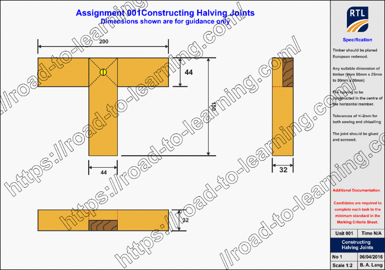 6219 Unit 001 Constructing halving joints