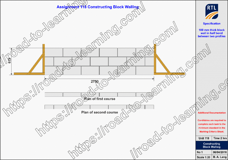 6219 Unit 118 Constructing block walling