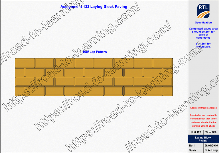 6219 Unit 122 Laying block paving