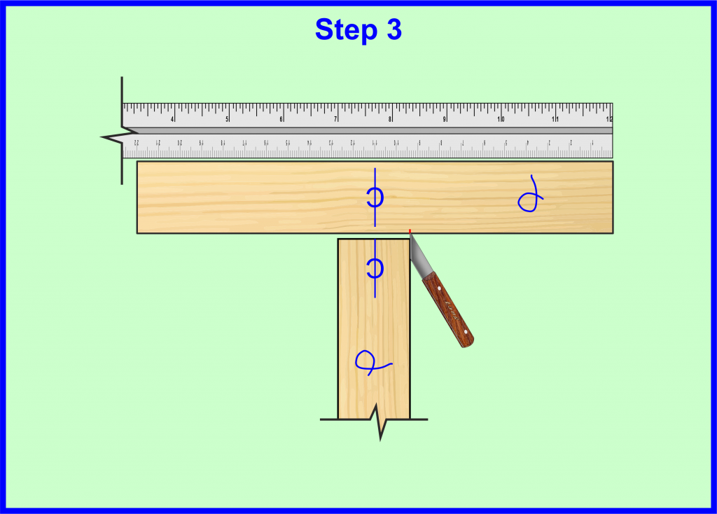 Marking out Halving Joints