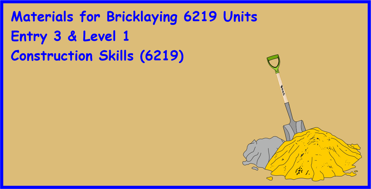 Materials for Bricklaying 6219 Units