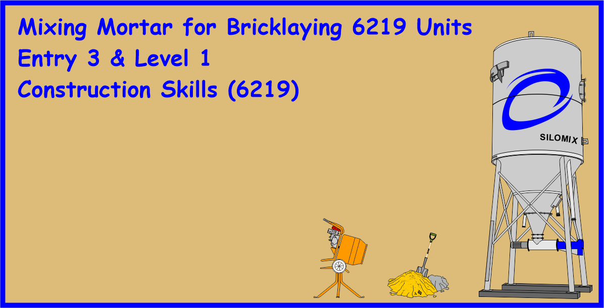 Mixing Mortar for Bricklaying 6219 Units