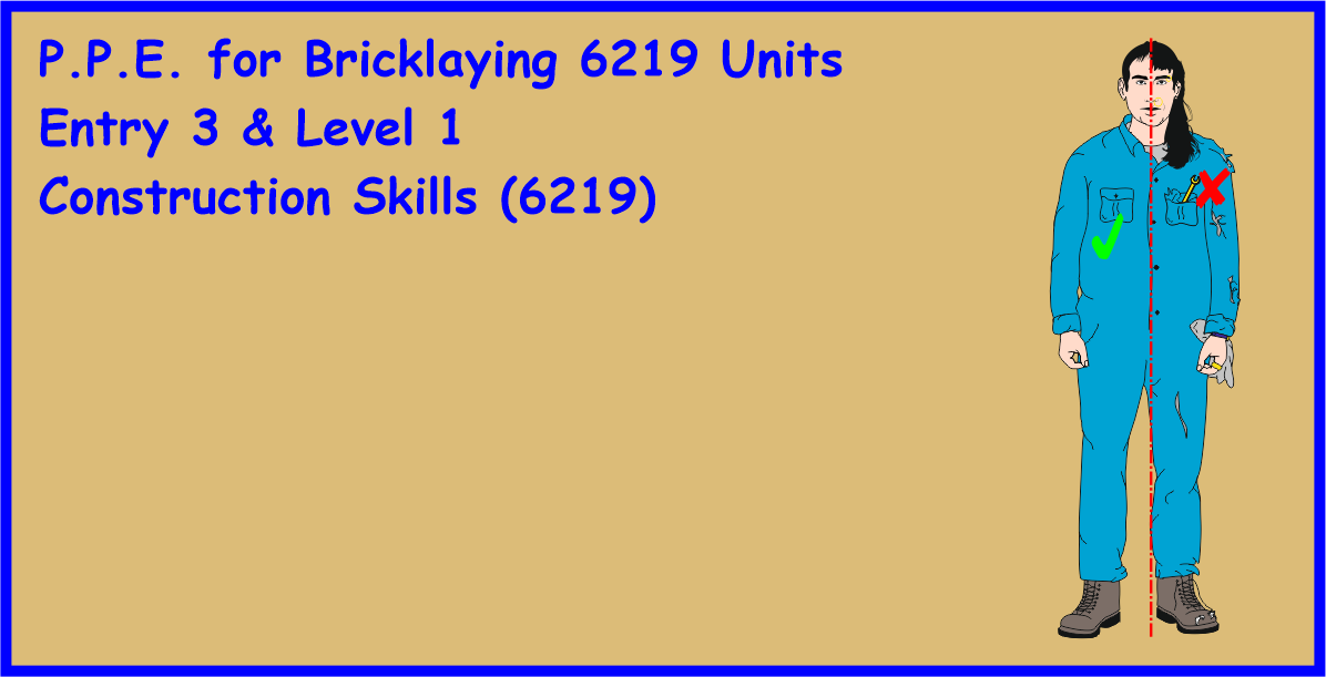 P.P.E. for Bricklaying 6219 Units