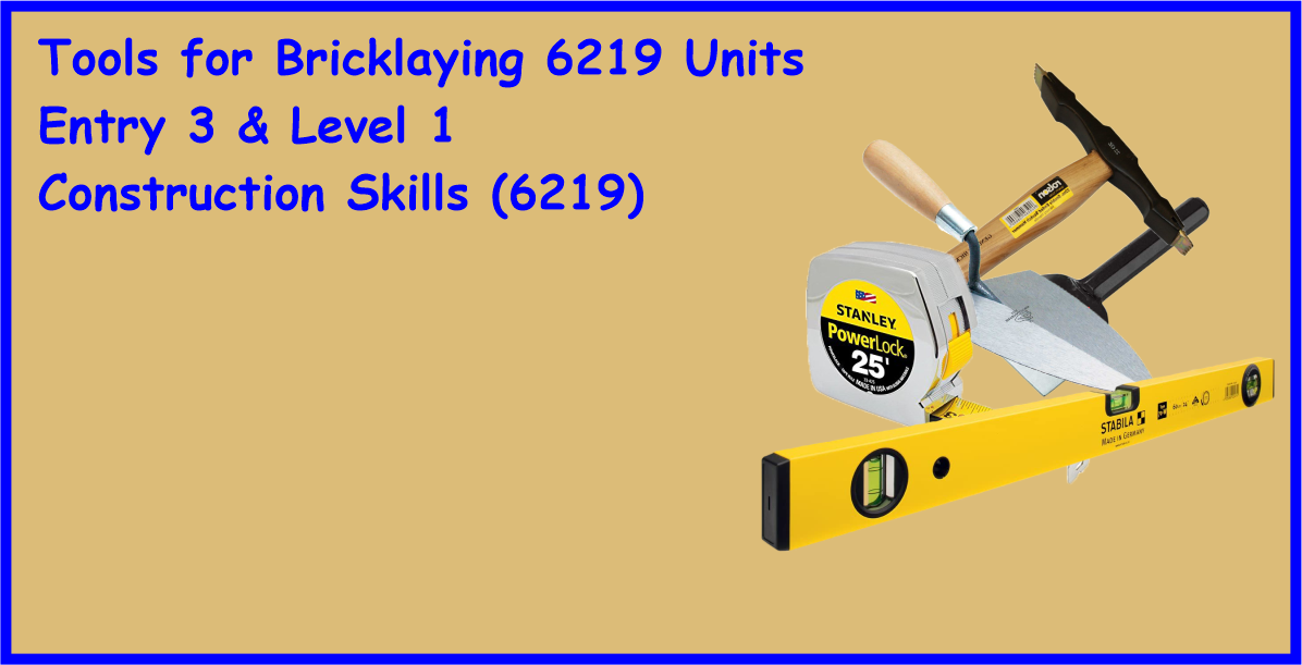 Tools for Bricklaying 6219 Units
