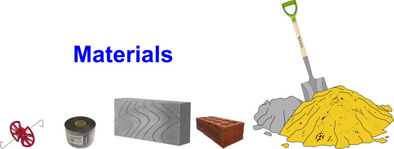 Selection of materials