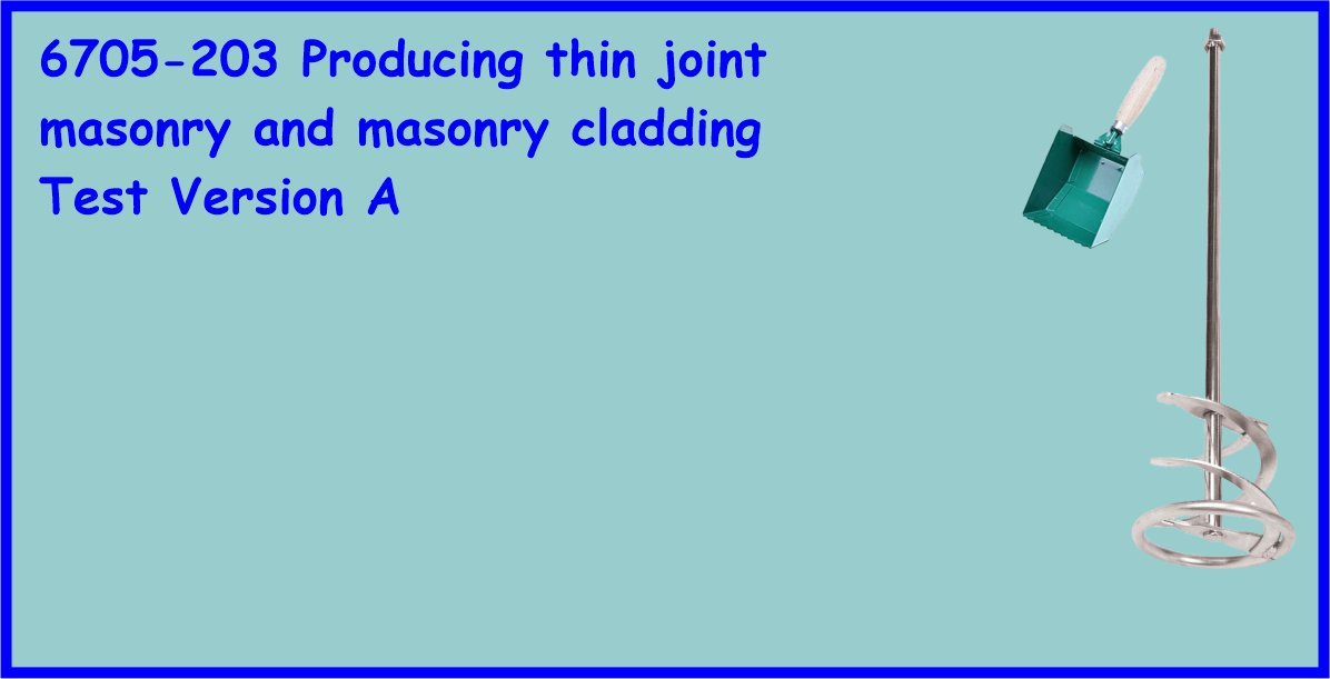 6705-203 Producing thin joint masonry and masonry cladding