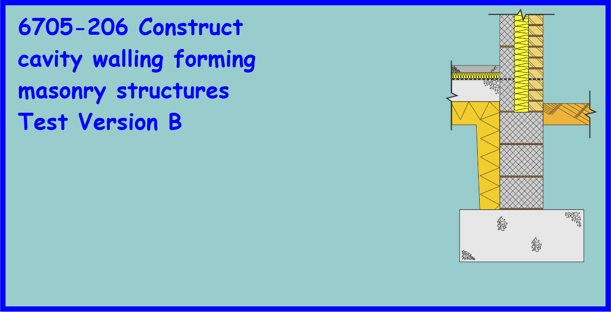 6705-206 Construct cavity walling forming masonry structures b