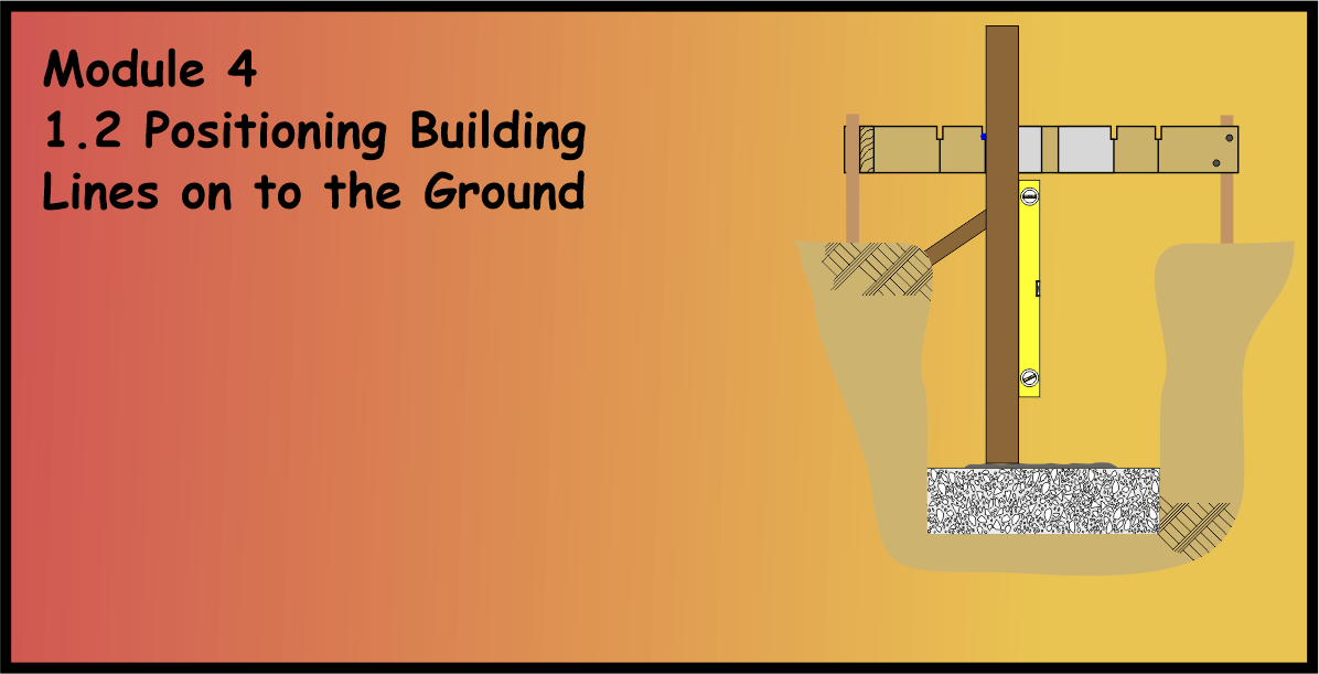 1.2 Positioning Building Lines on to the Ground