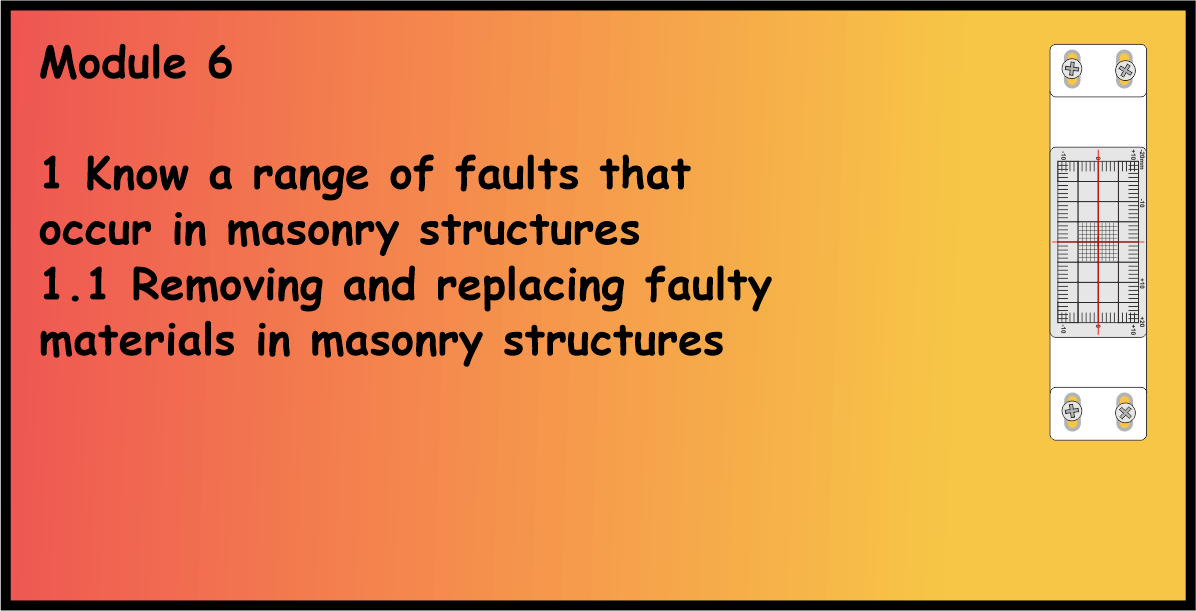 Replacing Faulty Materials in Masonry Structures