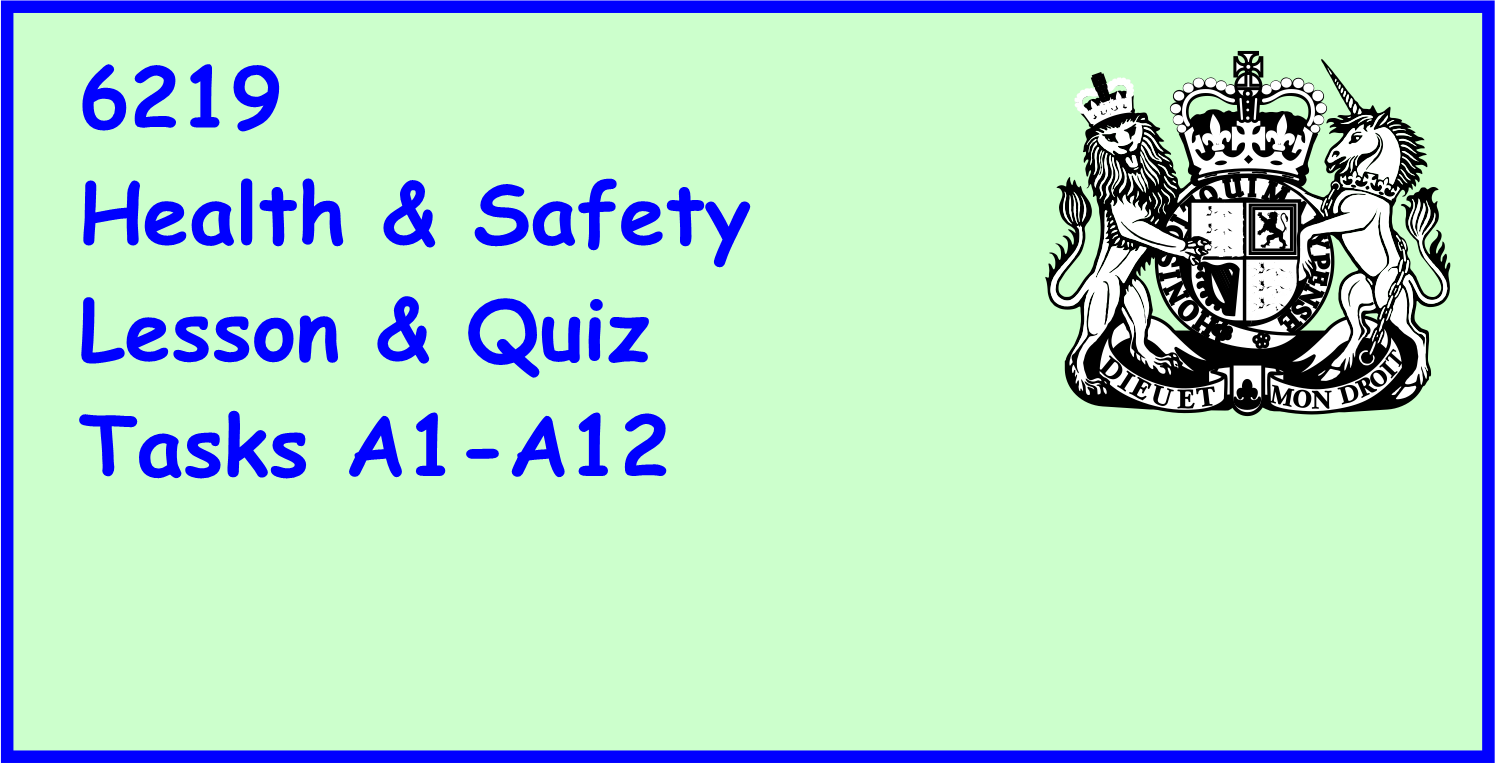 6219 Health & Safety Lesson & Quiz